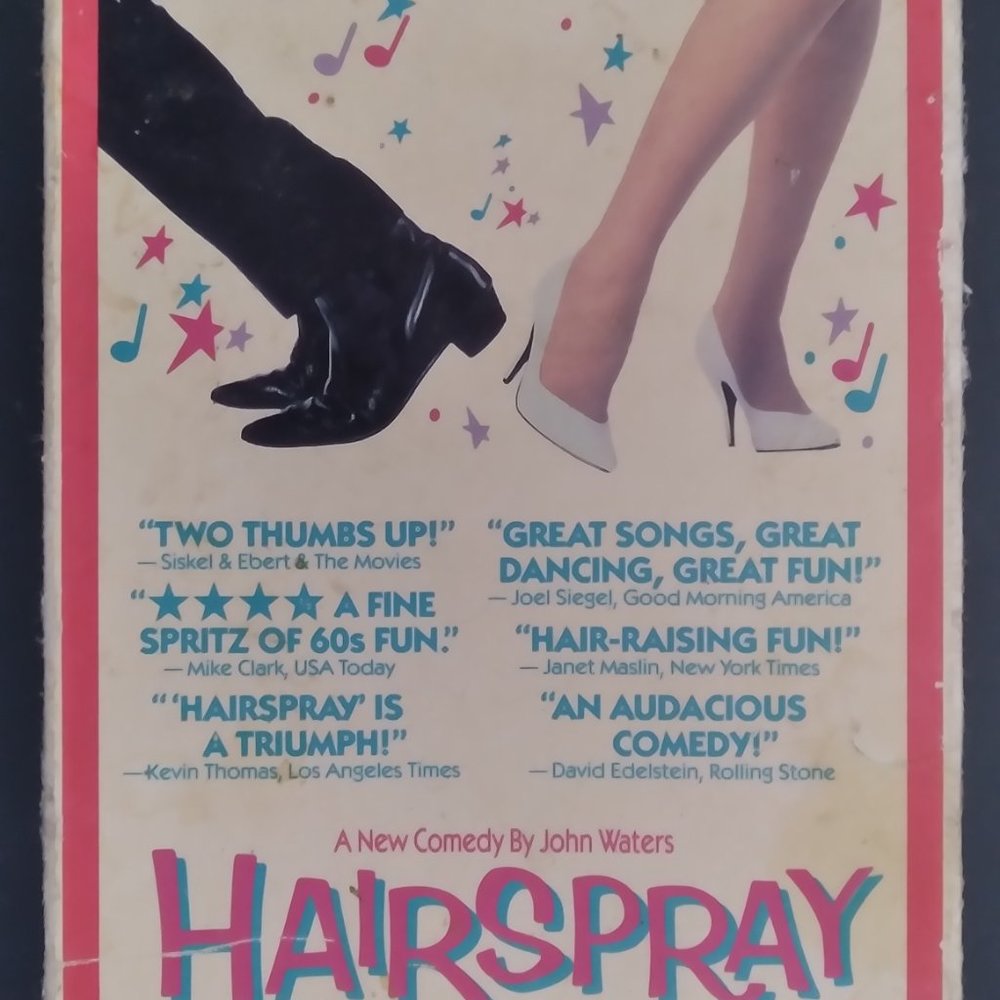Vintage 1988 Original HAIRSPRAY 'Get back to your roots' VHS Casette